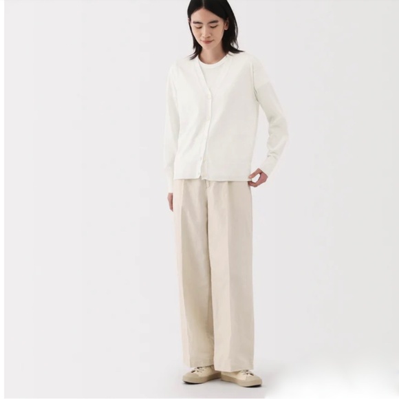 Muji White Women's Cardigan - Picture 1 of 11